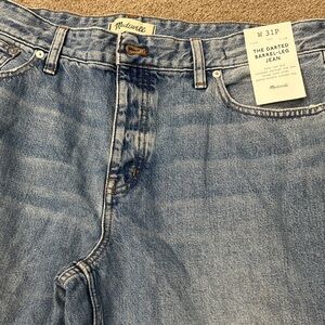 New never worn Madewell Light Blue Women's Ankle barrell leg jeans
